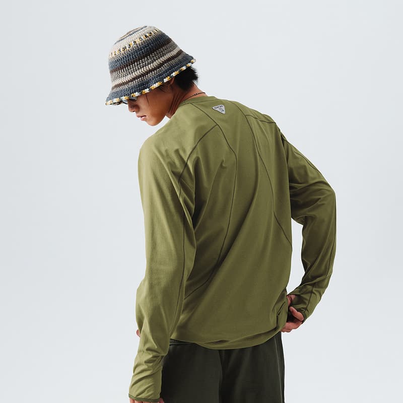 NOTHOMME Blue Outdoor Long Sleeve T-Shirt