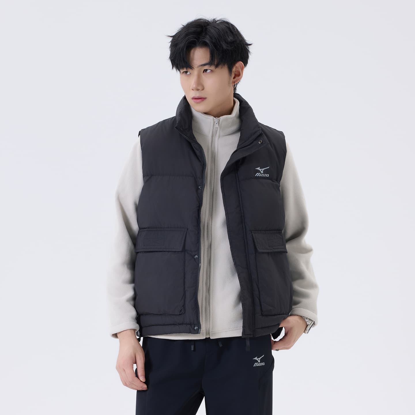 Mizuno Mountain Outdoor Lightweight Windproof Jacket with Down Vest