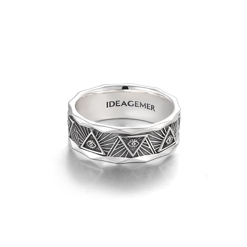 IDEAGEMER Eye of God Ring
