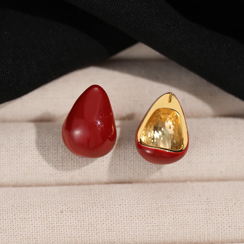 WAW Ancla Red Drop Earrings