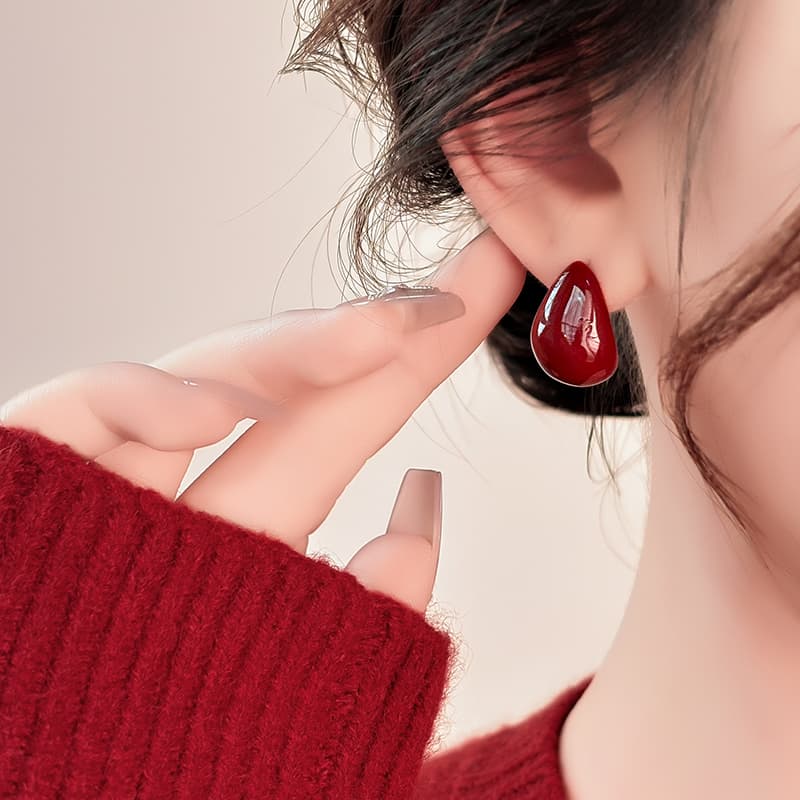 WAW Ancla Red Drop Earrings