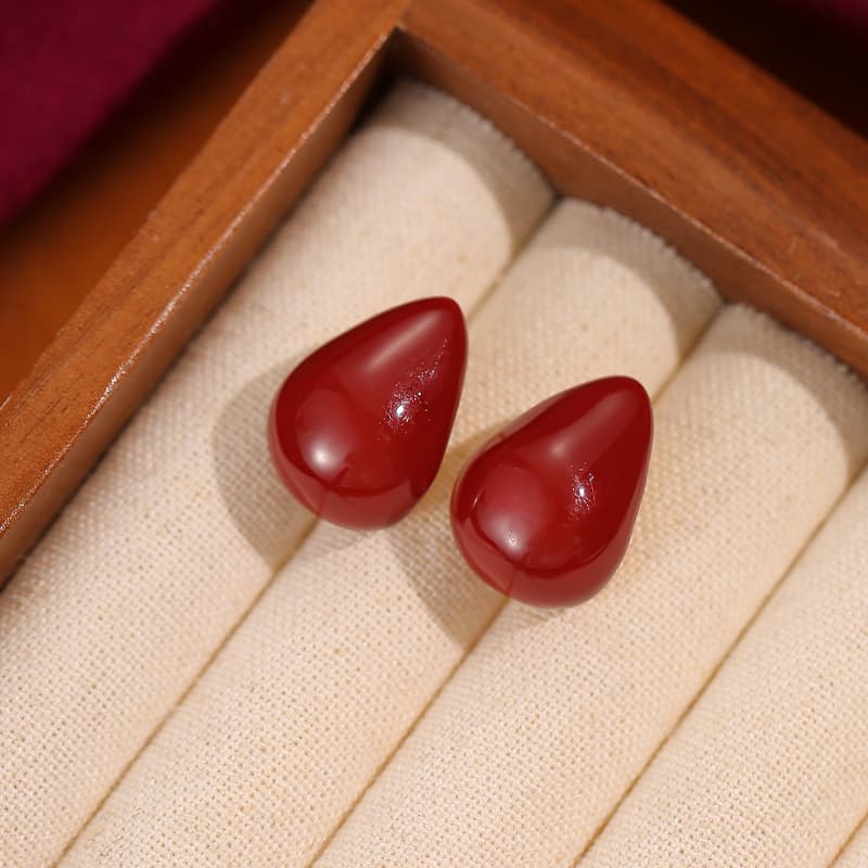 WAW Ancla Red Drop Earrings