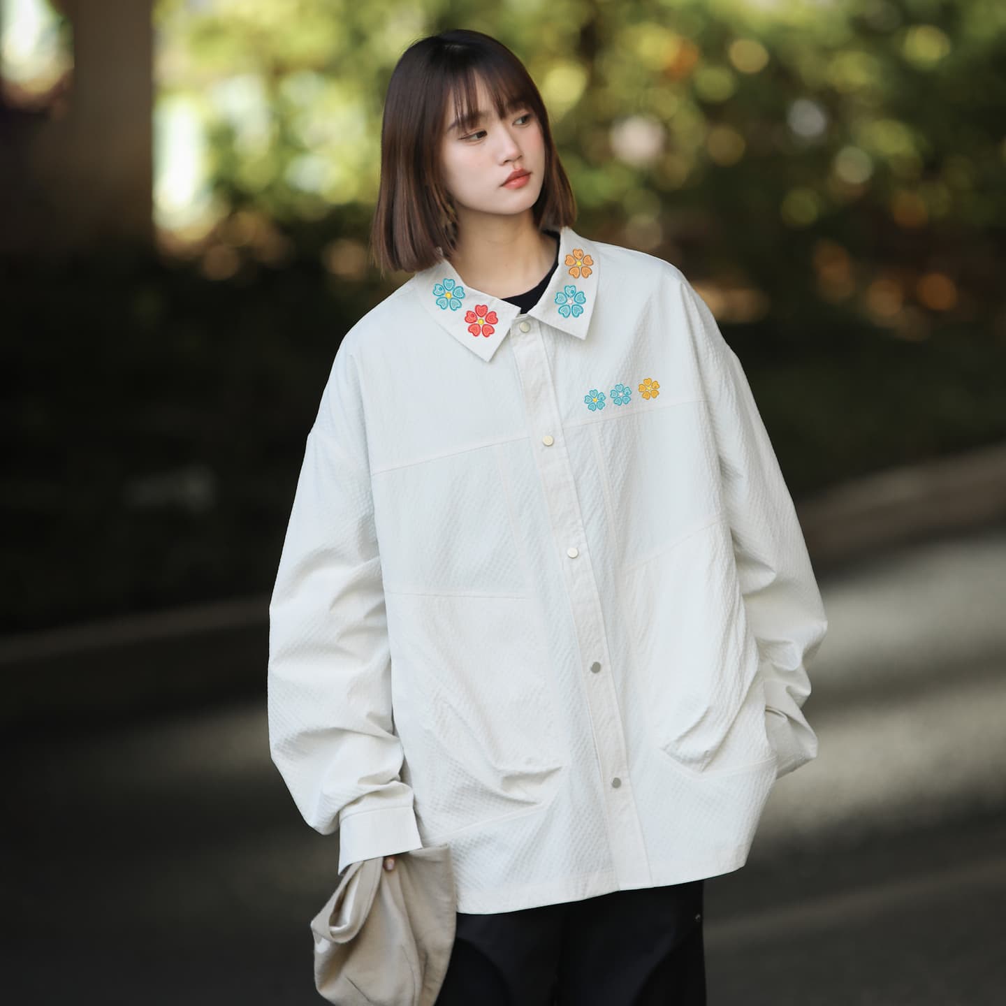 UPZCY UPF 50+ Floral Print Shirt