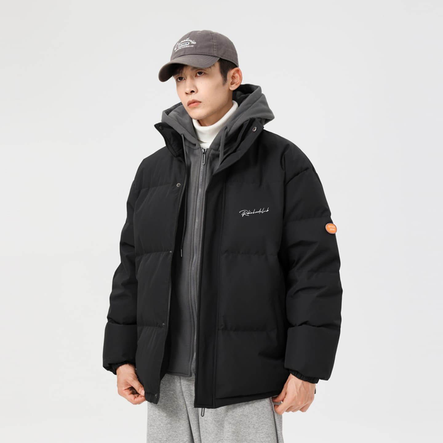 ROBINHOOD Vintage Signature Hoodie Down Jacket
