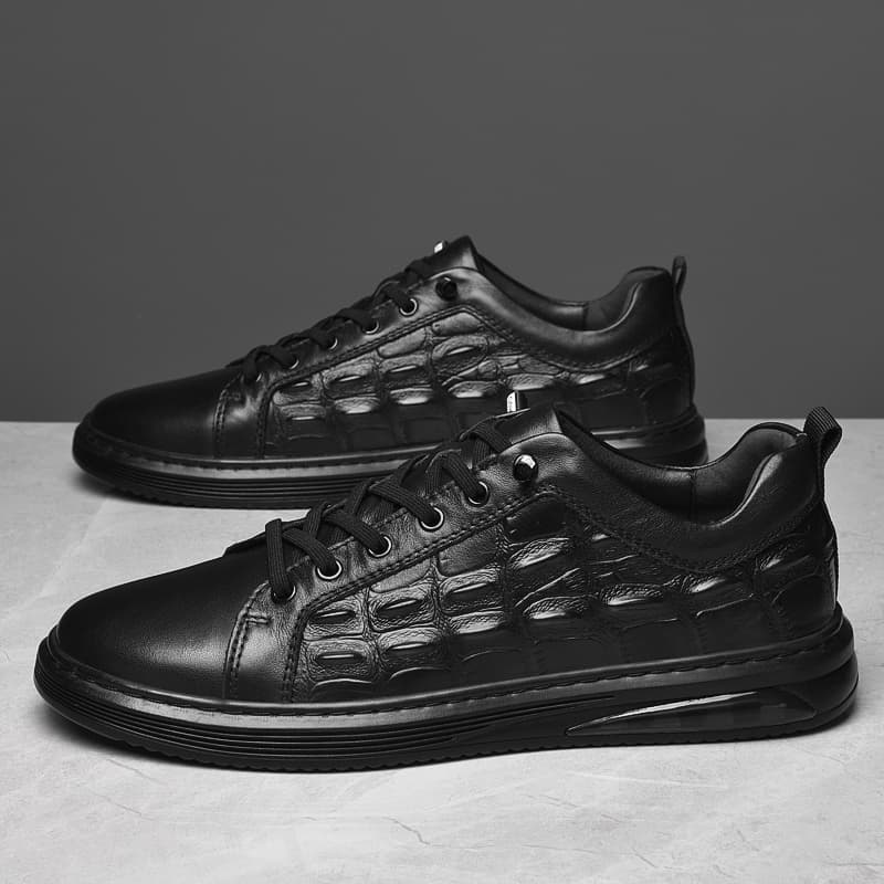 YIMINU Casual Leather Sneakers