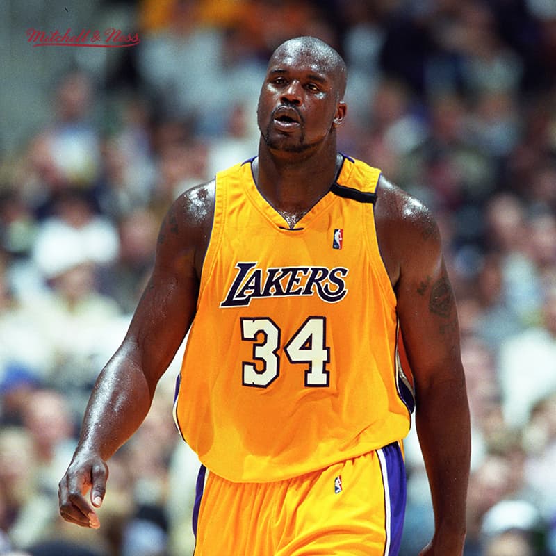 Mitchell & Ness Shaquille O'Neal 34 Lakers Jersey