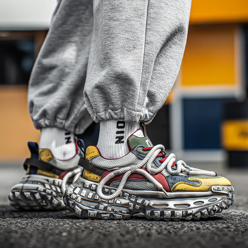 Colorful Creations Classic Paris Vintage Dad Sneakers