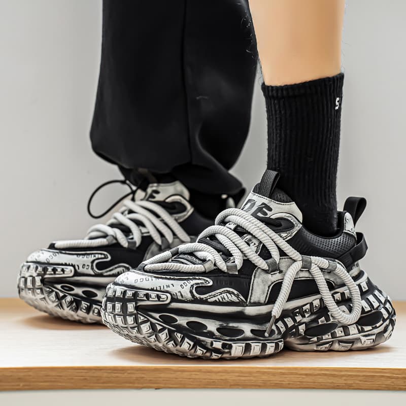 Colorful Creations Classic Paris Vintage Dad Sneakers