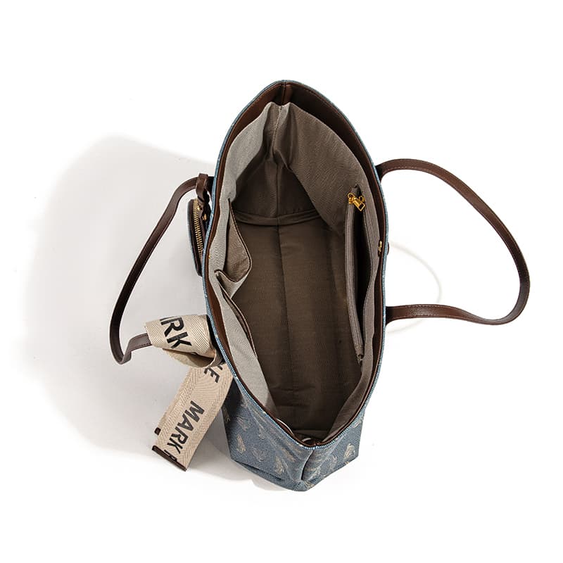 Fairwhale Vintage Print Tote Bag