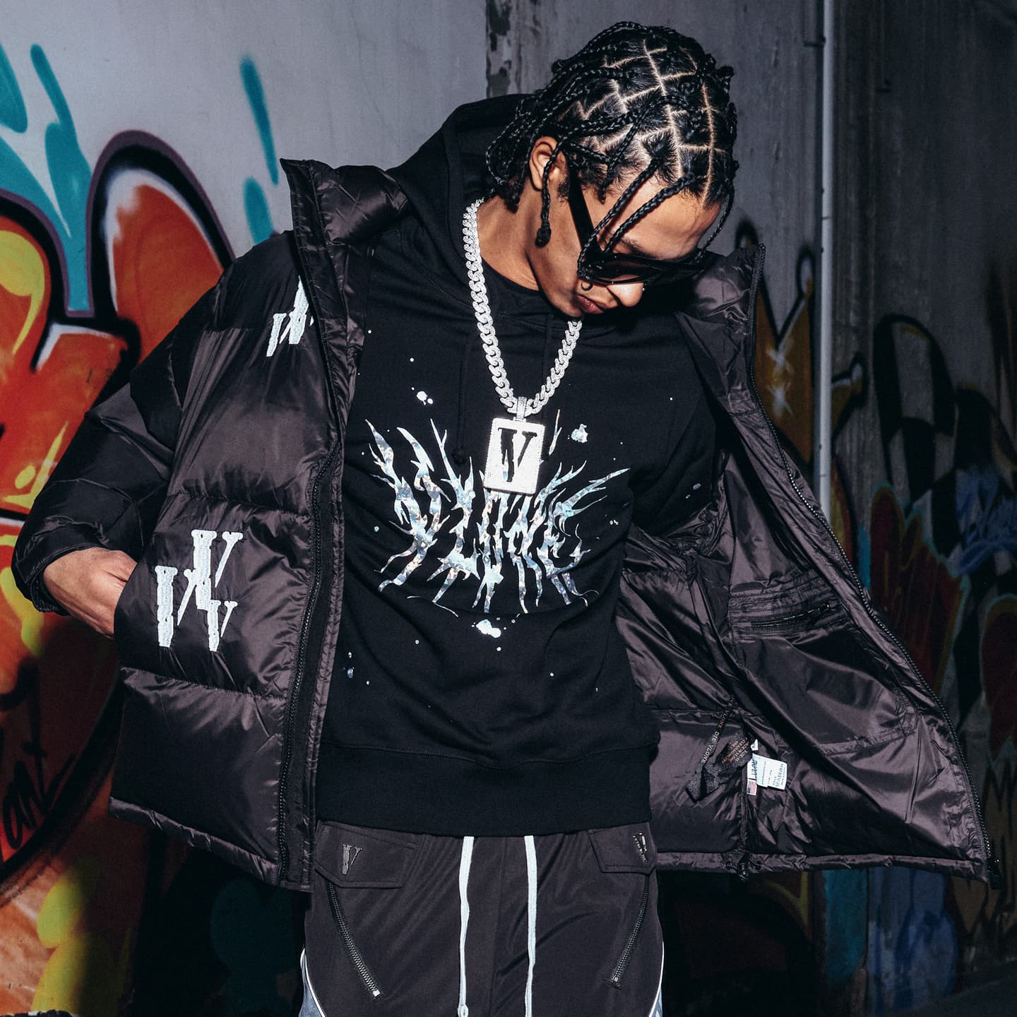 VLONE 3M Reflective Puffer Jacket