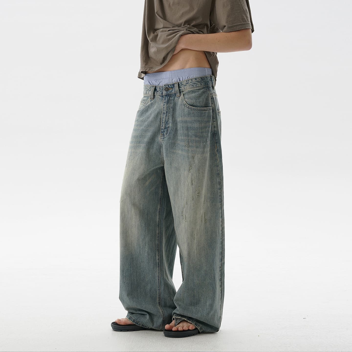 MASONPRINCE Slub Denim Jeans Unisex