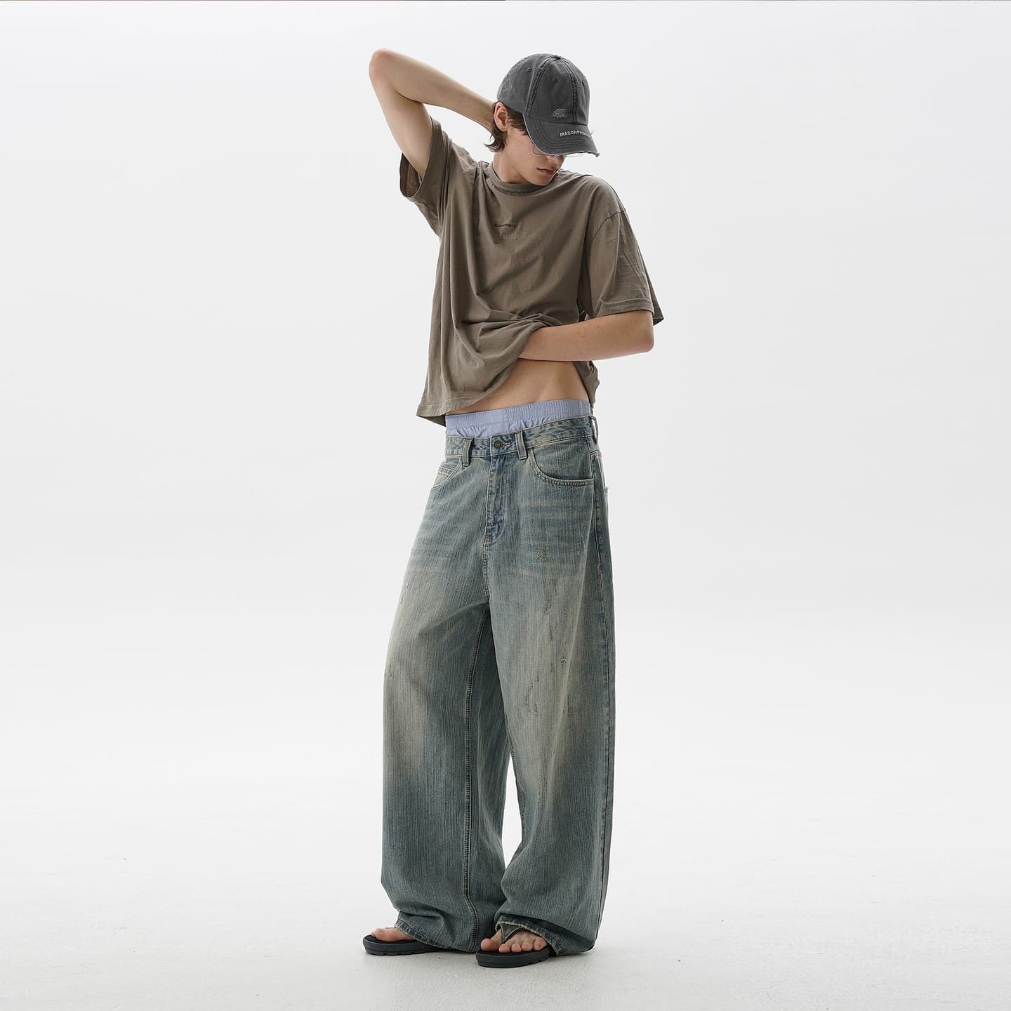 MASONPRINCE Slub Denim Jeans Unisex