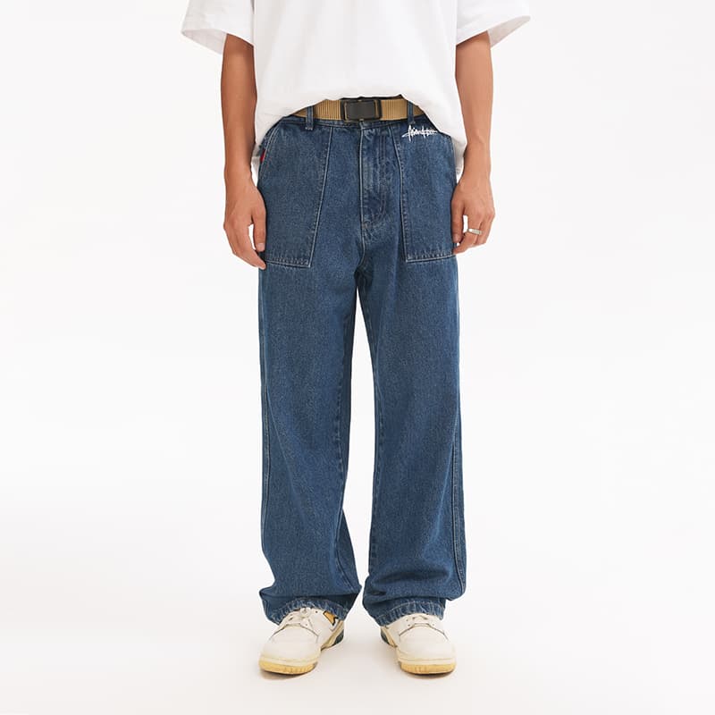 MIND ERROR Logo Jeans