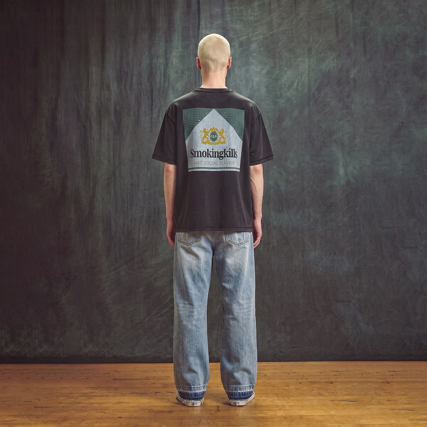 False Perception Crystal Marlboro Cracked T-Shirt