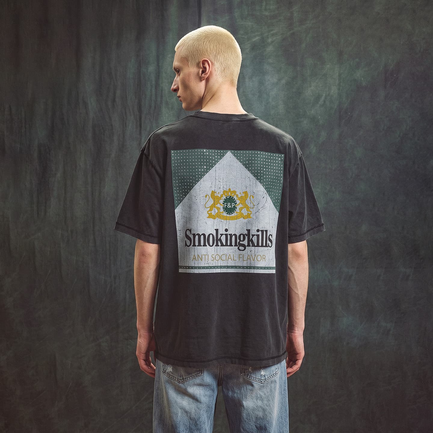 False Perception Crystal Marlboro Cracked T-Shirt