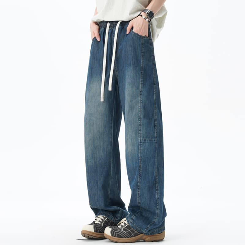 BRNR Vintage Washed Straight Jeans