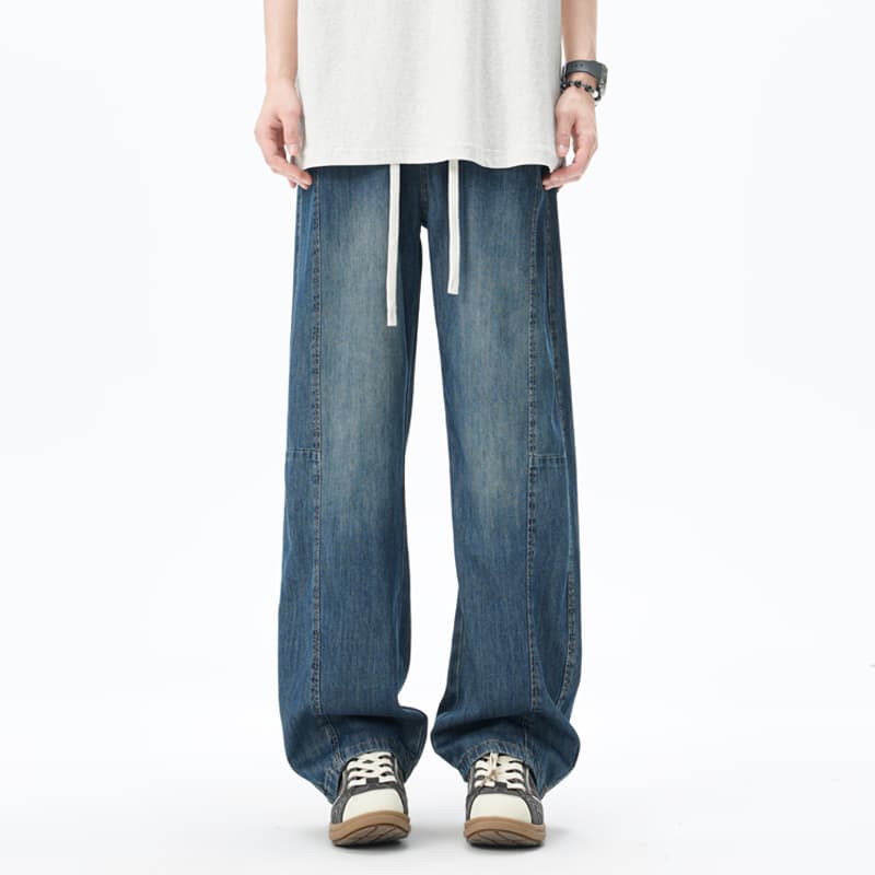 BRNR Vintage Washed Straight Jeans