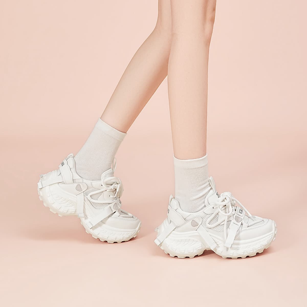 EBLAN Retro Dad Shoes White