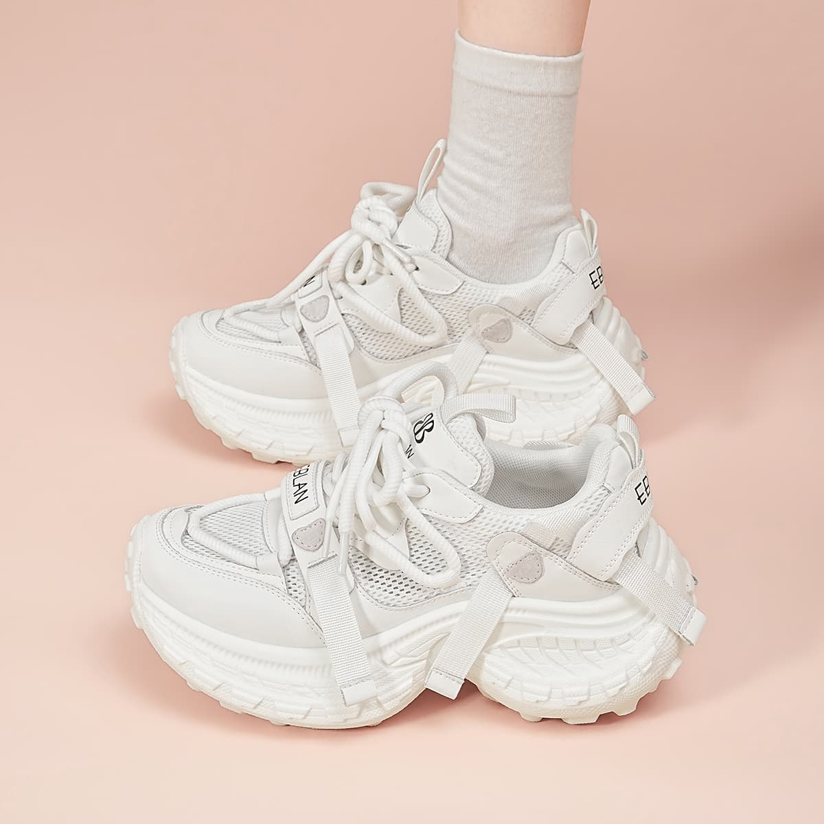 EBLAN Retro Dad Shoes White