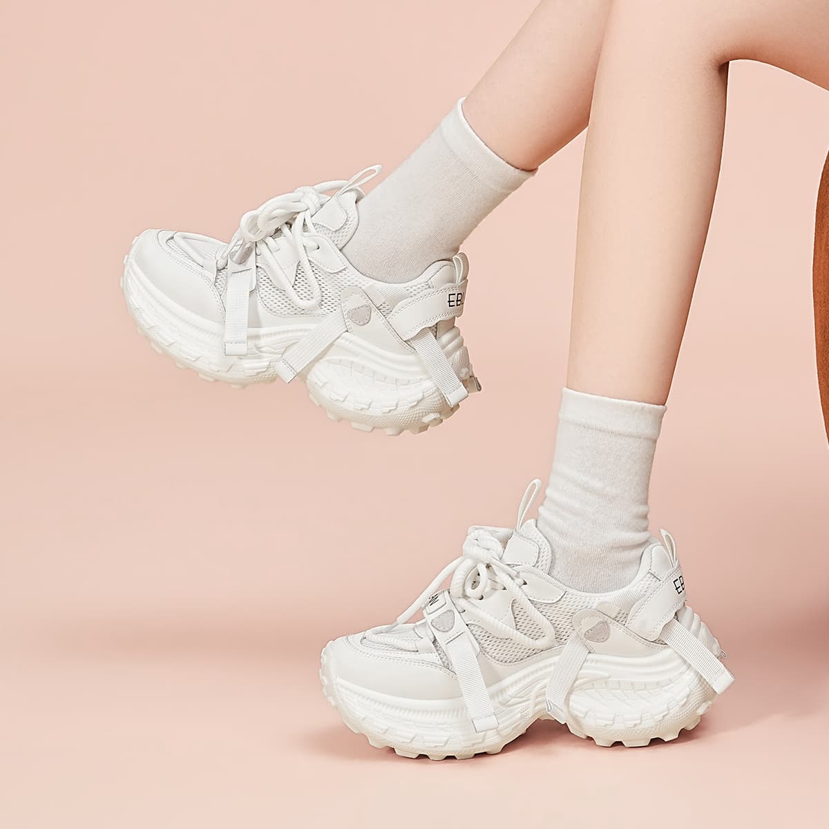 EBLAN Retro Dad Shoes White