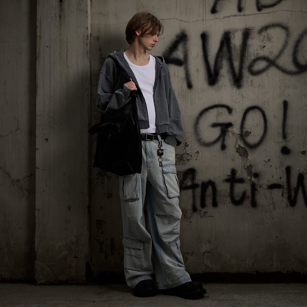 heartboon Denim Cargo Jeans
