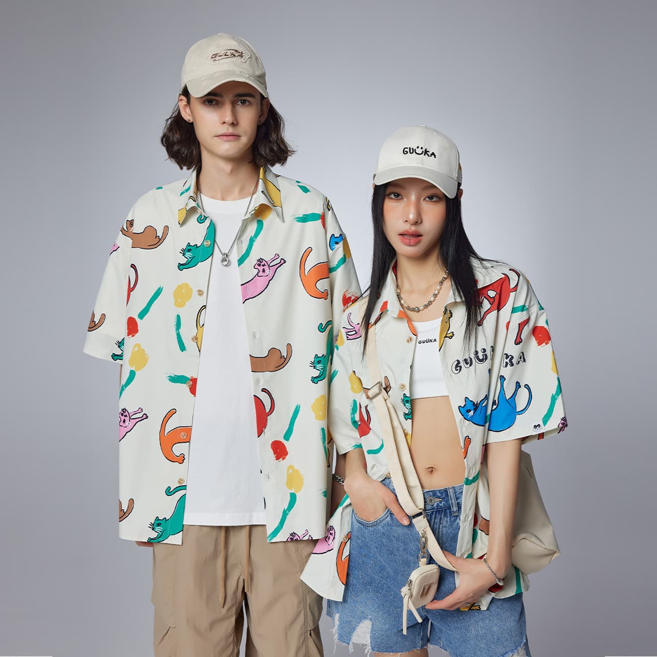 Guuka Hawaiian Shirt White