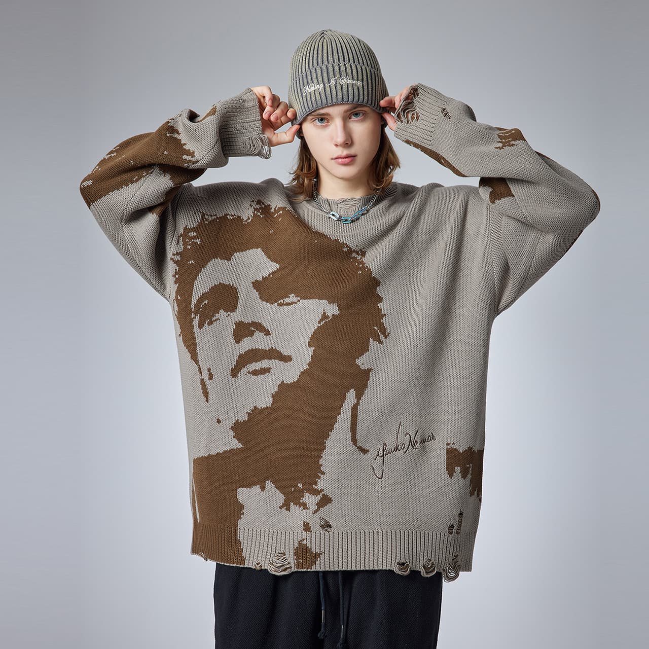 Guuka Sweater Cement Gray