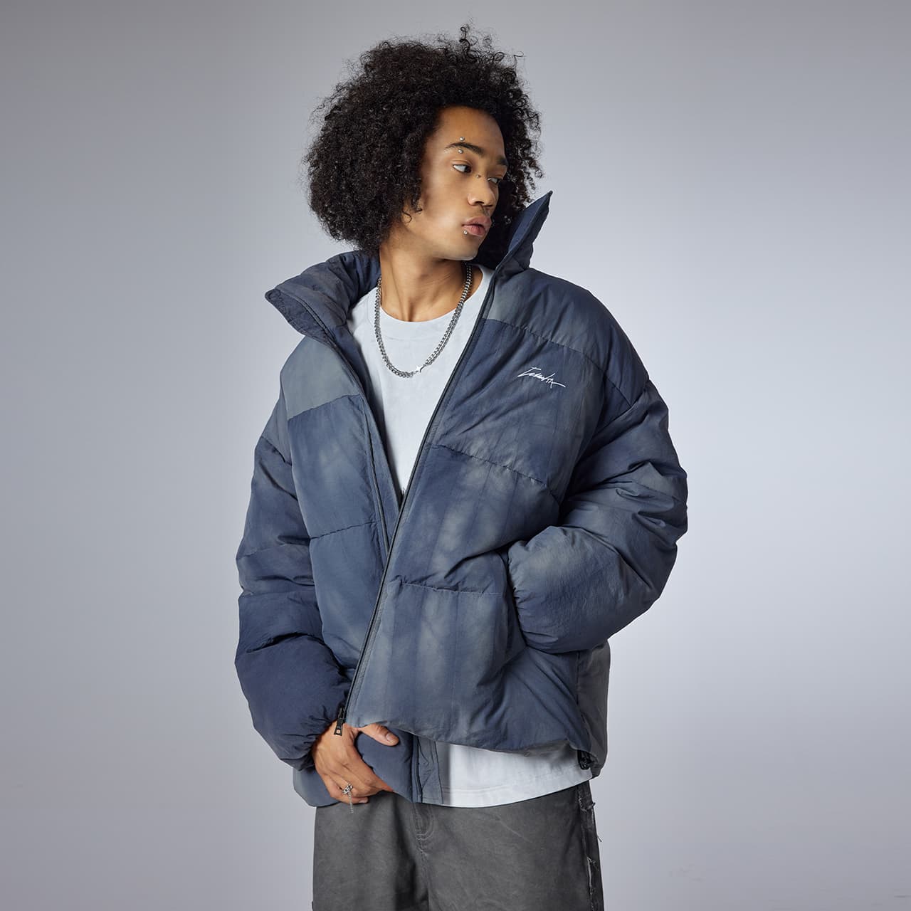 Guuka Tie-Dye Gradient Down Jacket