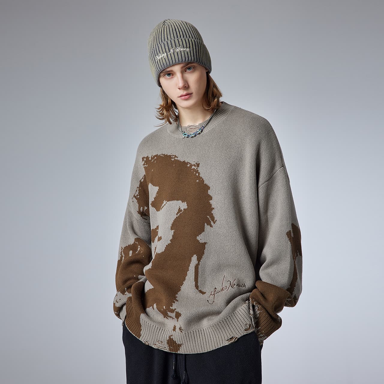 Guuka Sweater Cement Gray