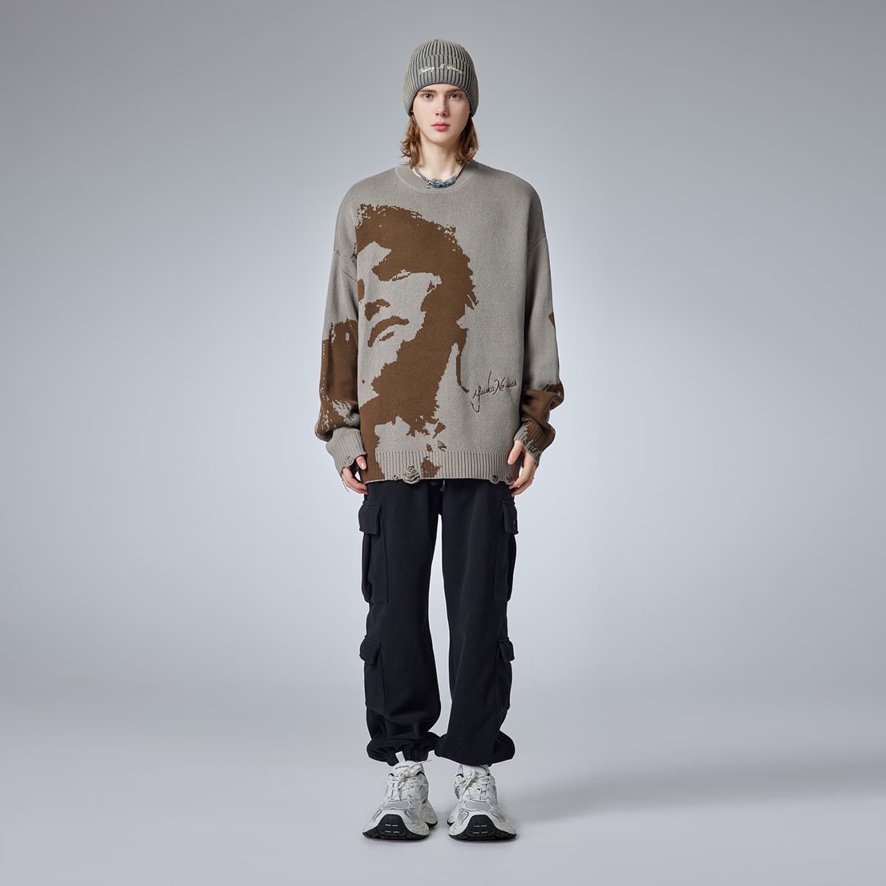 Guuka Sweater Cement Gray