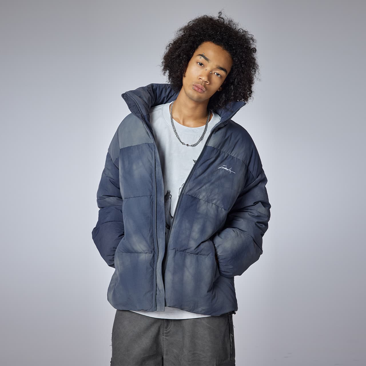 Guuka Tie-Dye Gradient Down Jacket