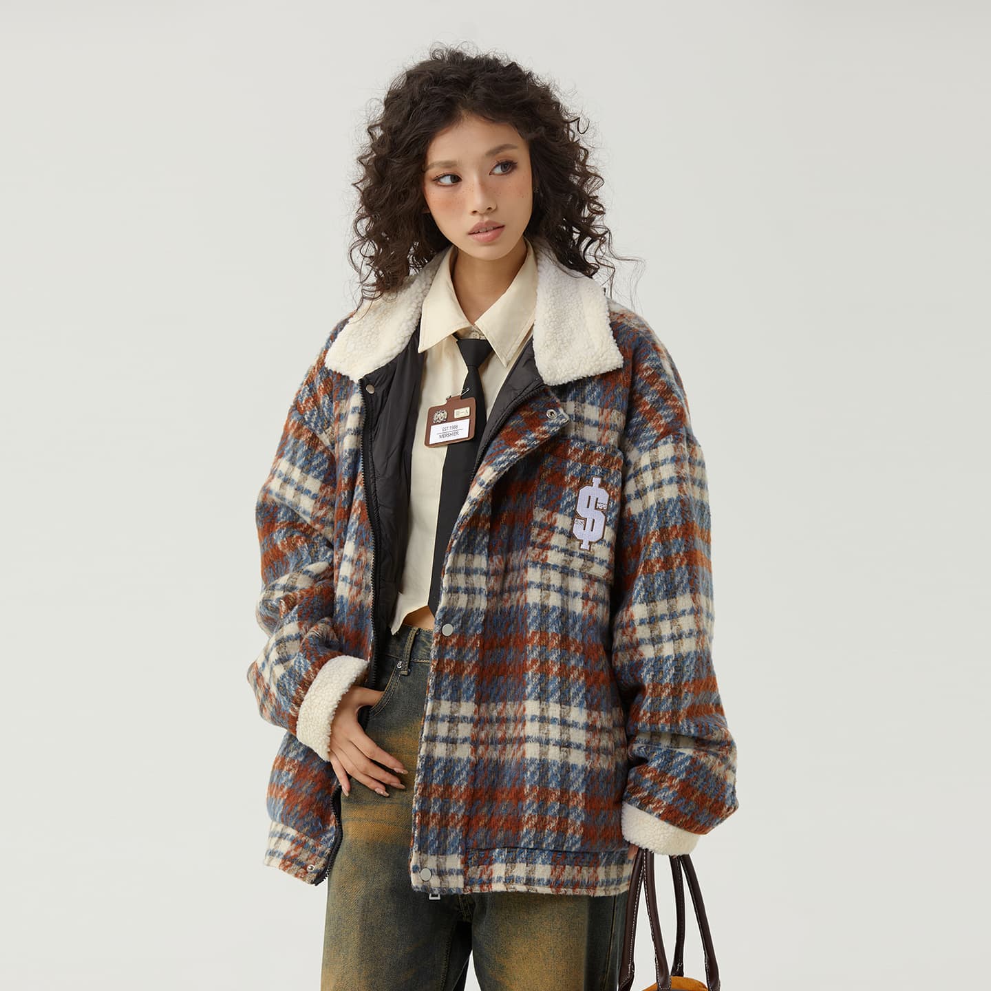 The Simpsons 90 Vintage Plaid Wool Jacket