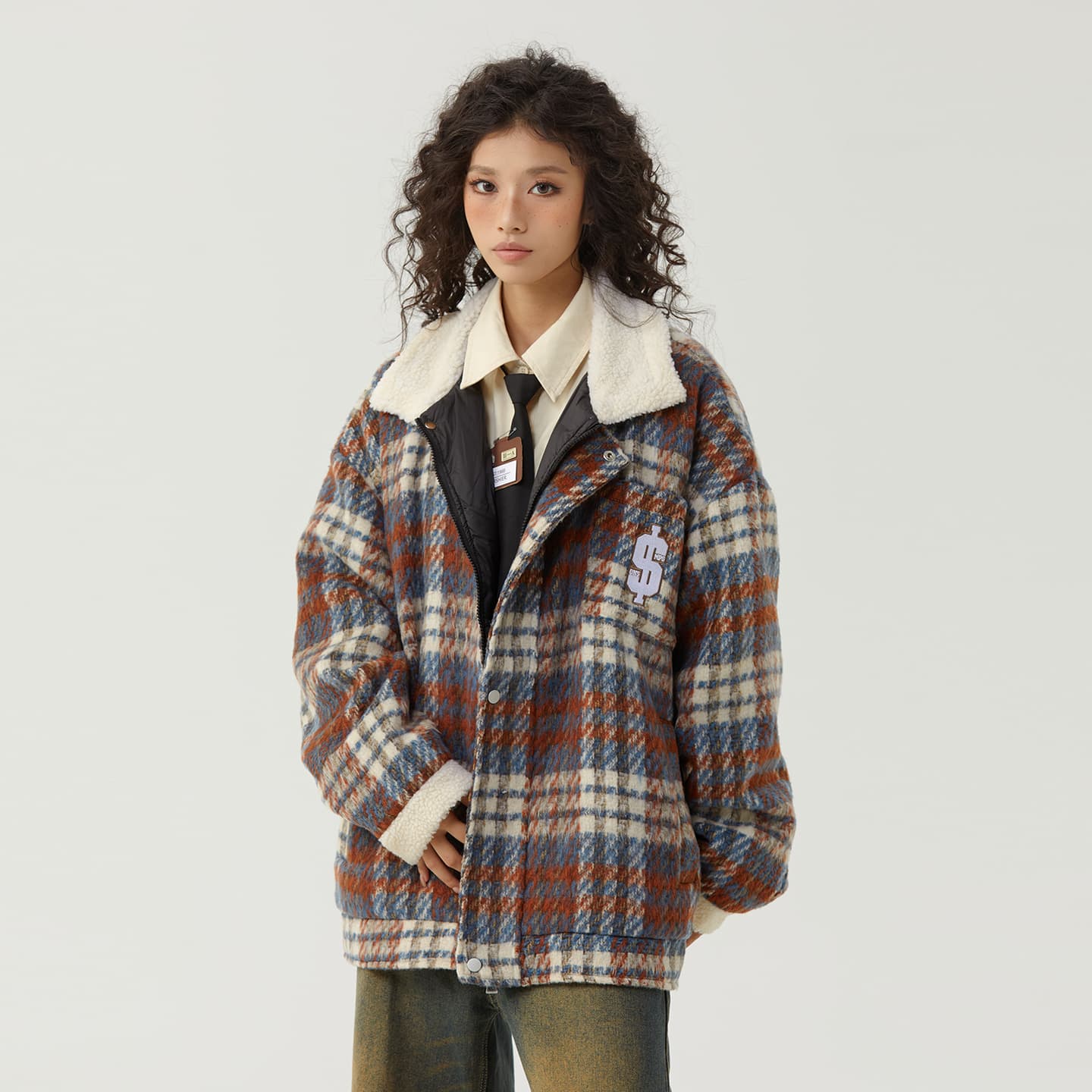 The Simpsons 90 Vintage Plaid Wool Jacket