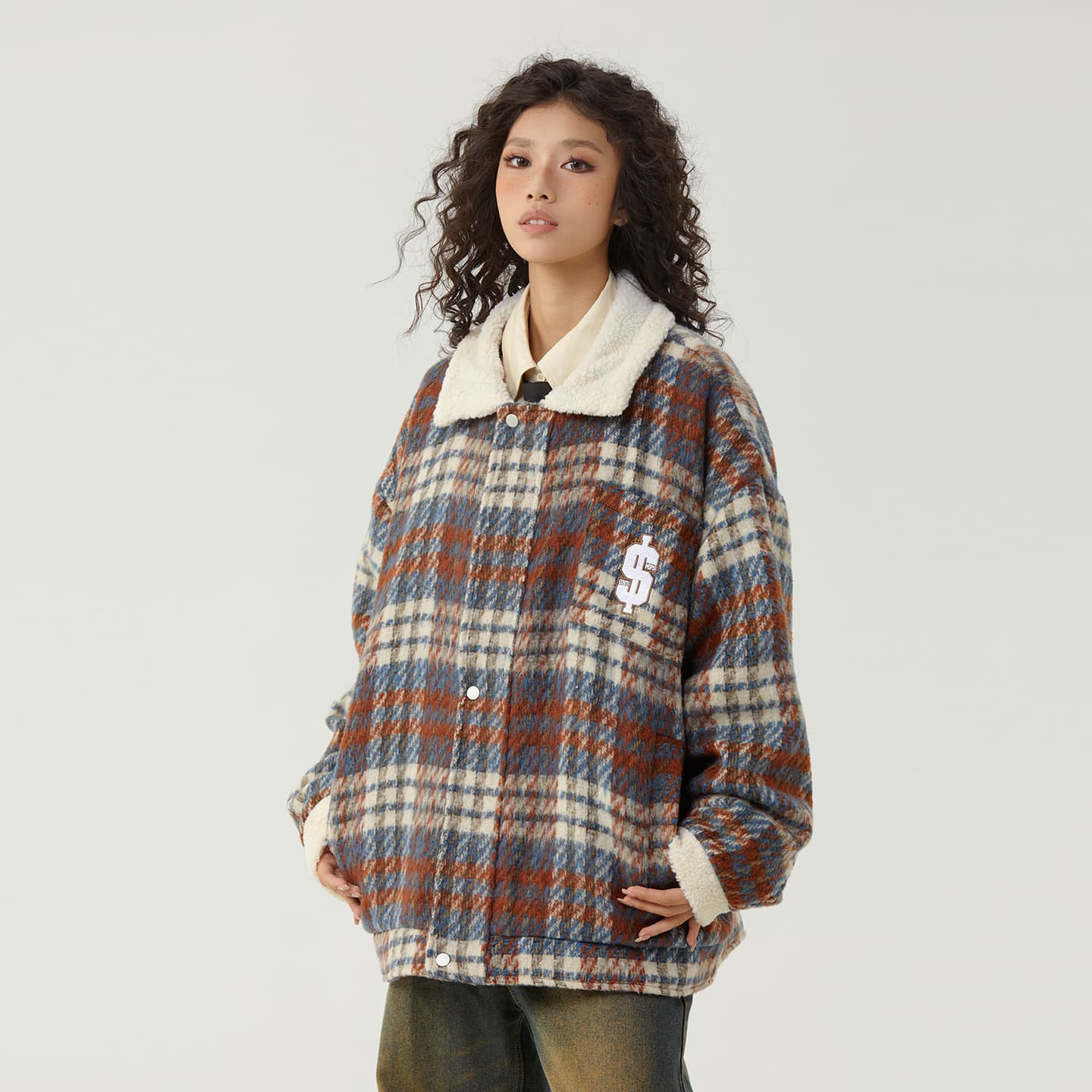 The Simpsons 90 Vintage Plaid Wool Jacket