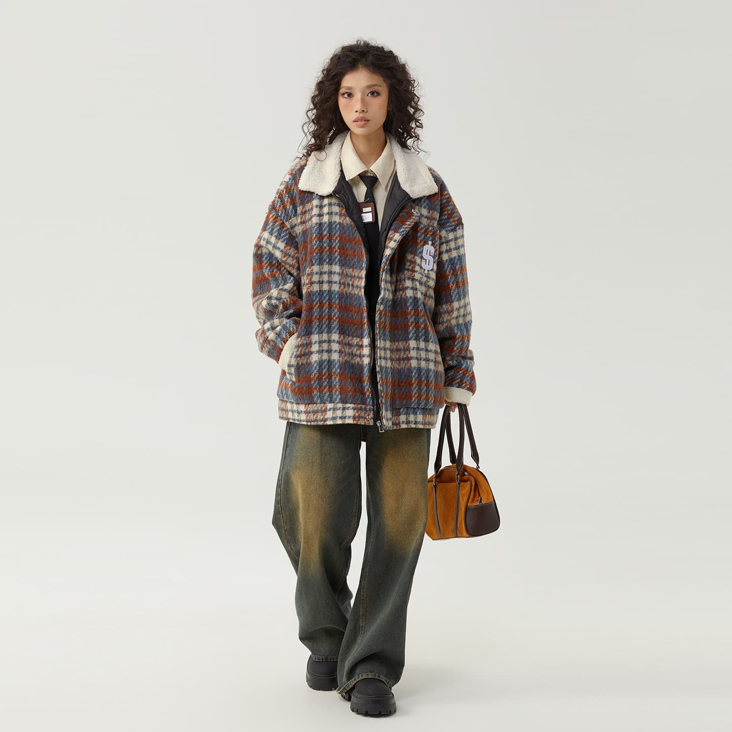 The Simpsons 90 Vintage Plaid Wool Jacket