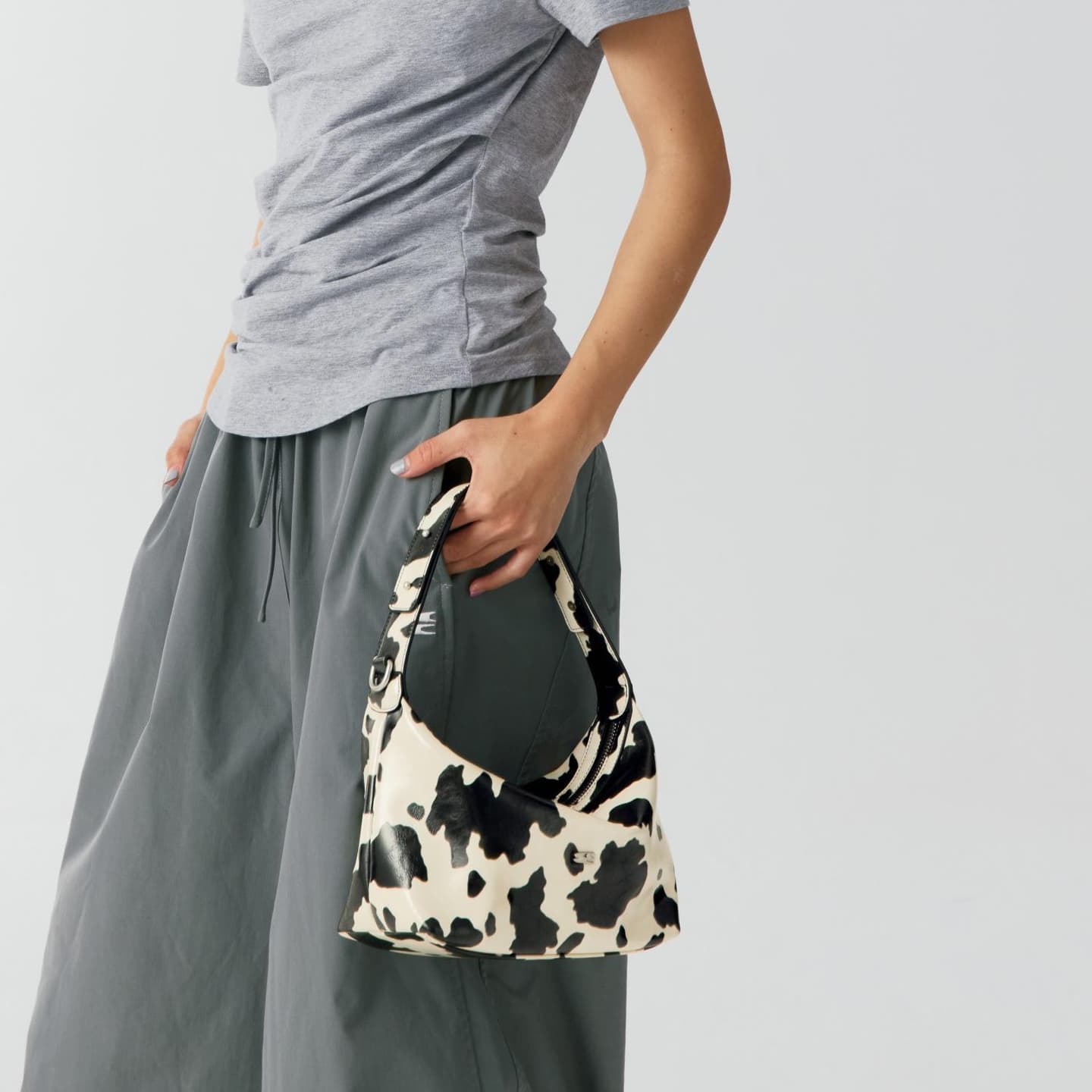 Crying Center Cow Print Handbag