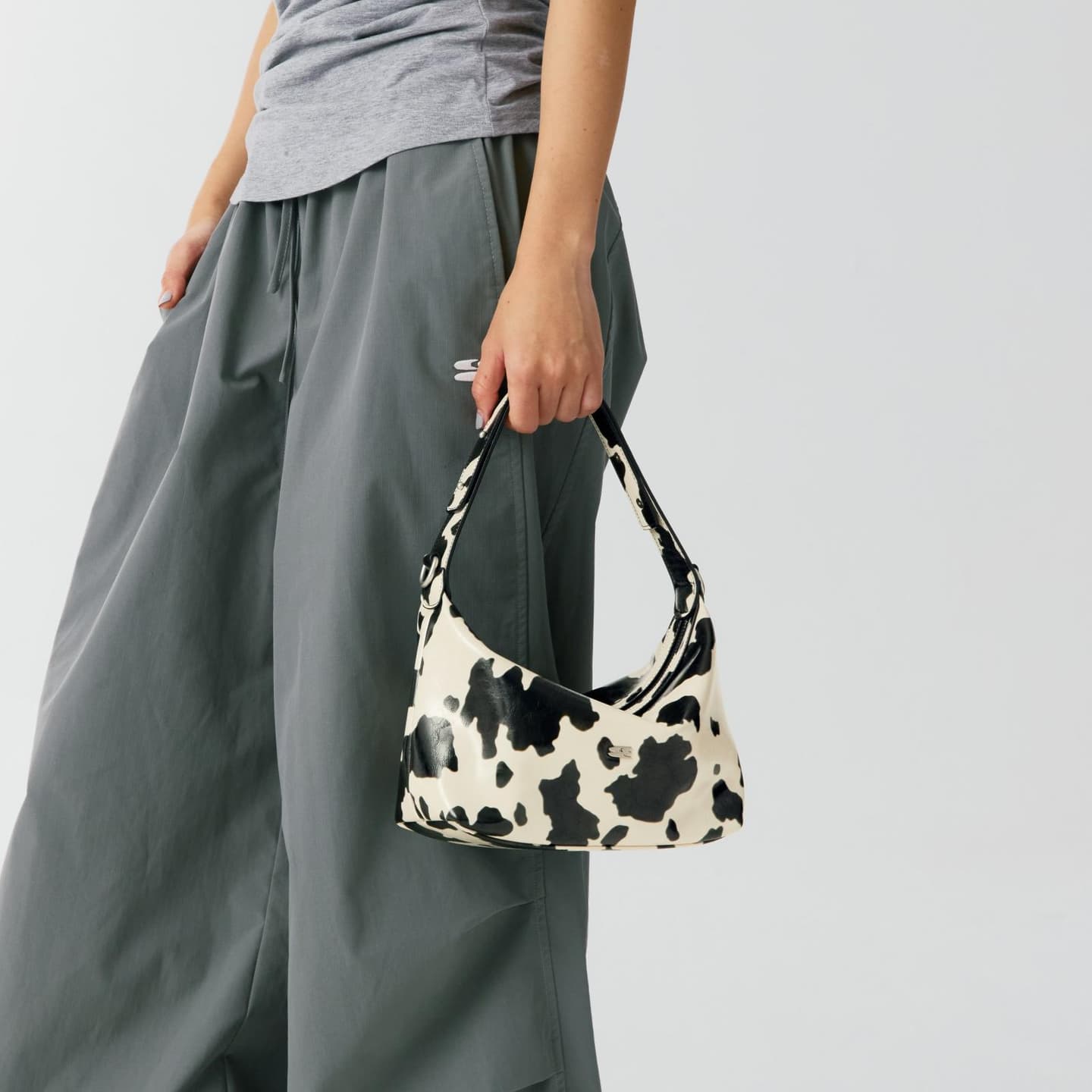 Crying Center Cow Print Handbag
