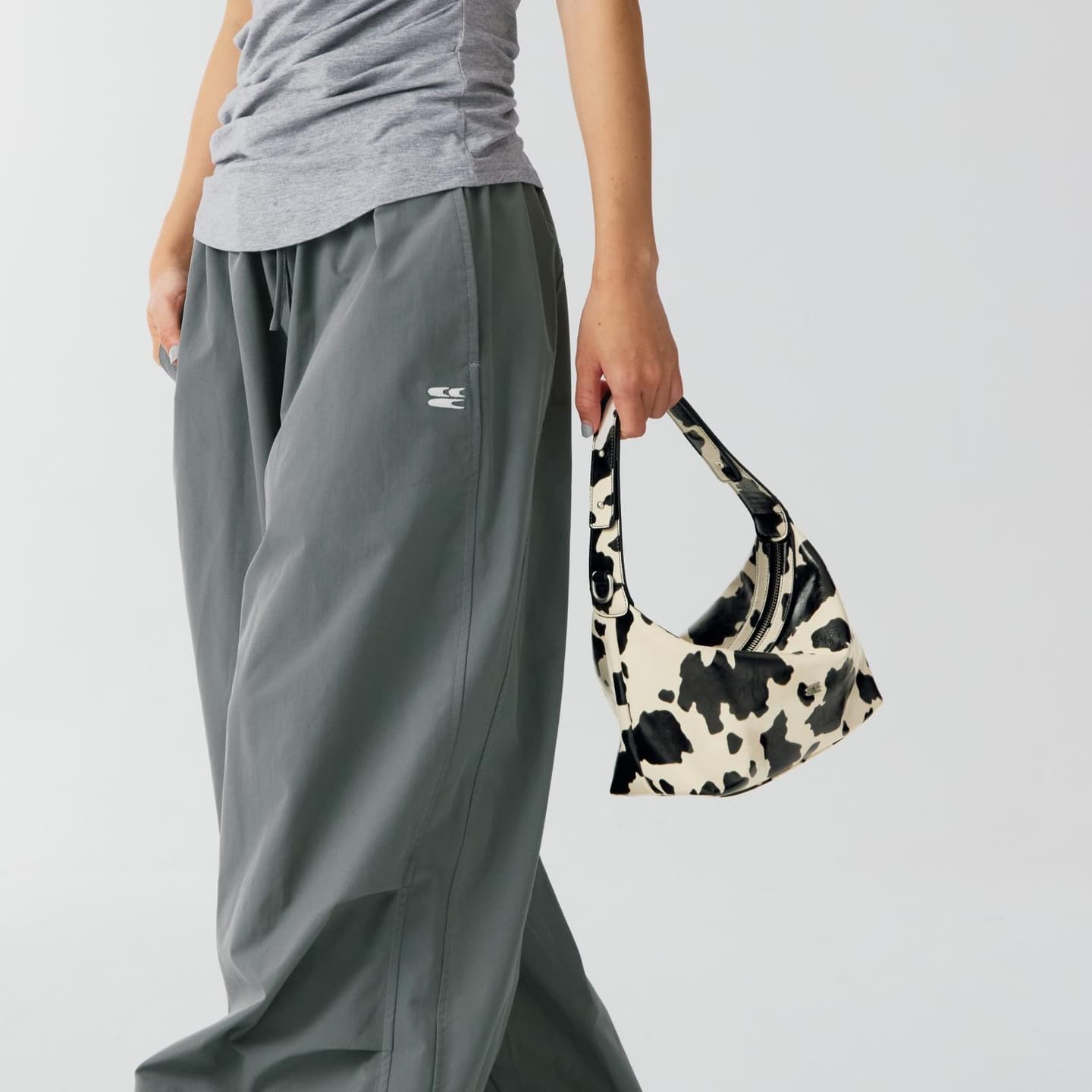 Crying Center Cow Print Handbag