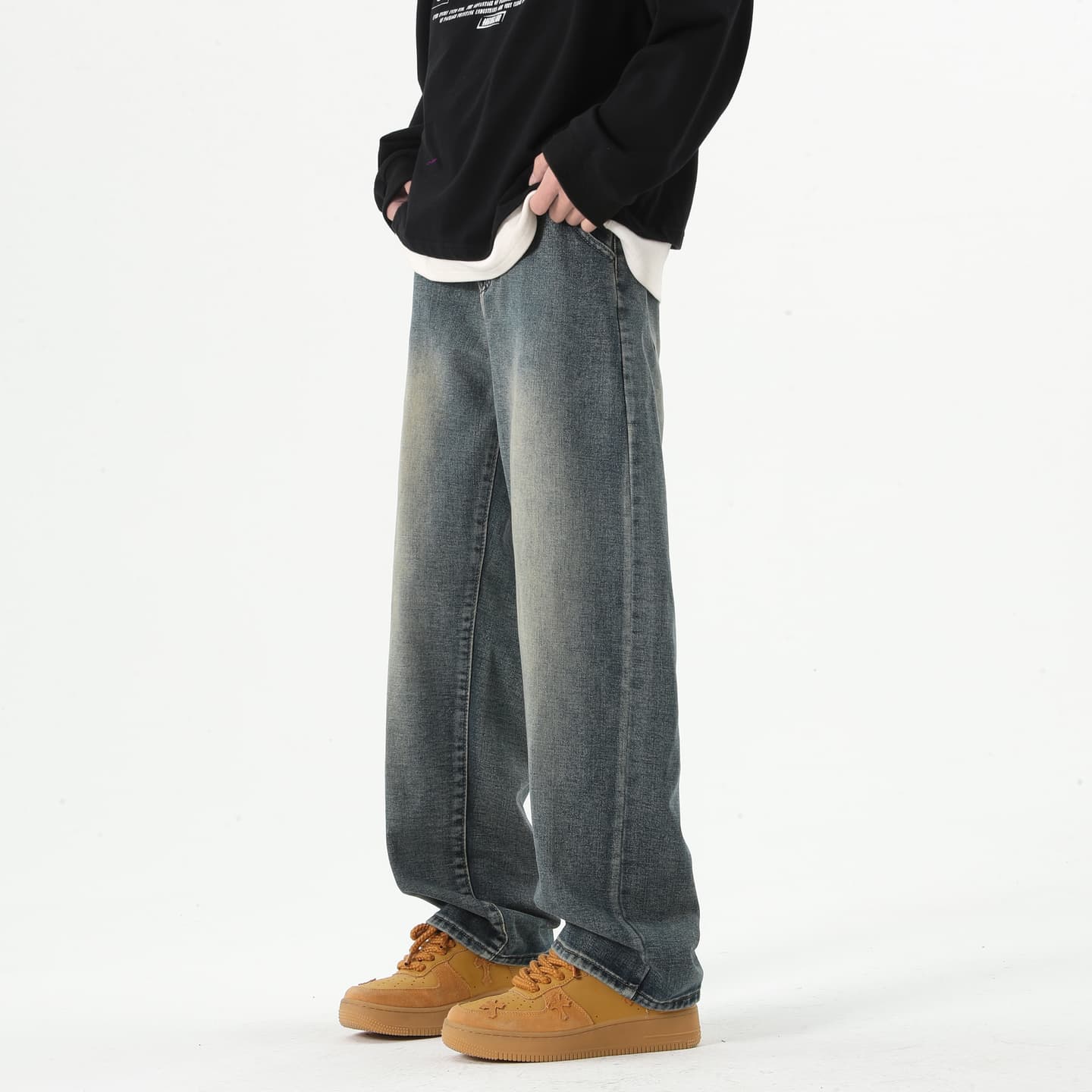 Jungle Panda Vintage Washed Jeans