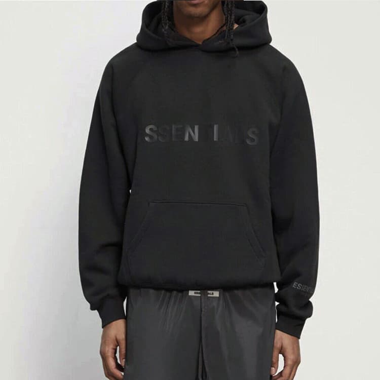 Fear of God Essentials SS20 Graphic Black Hoodie