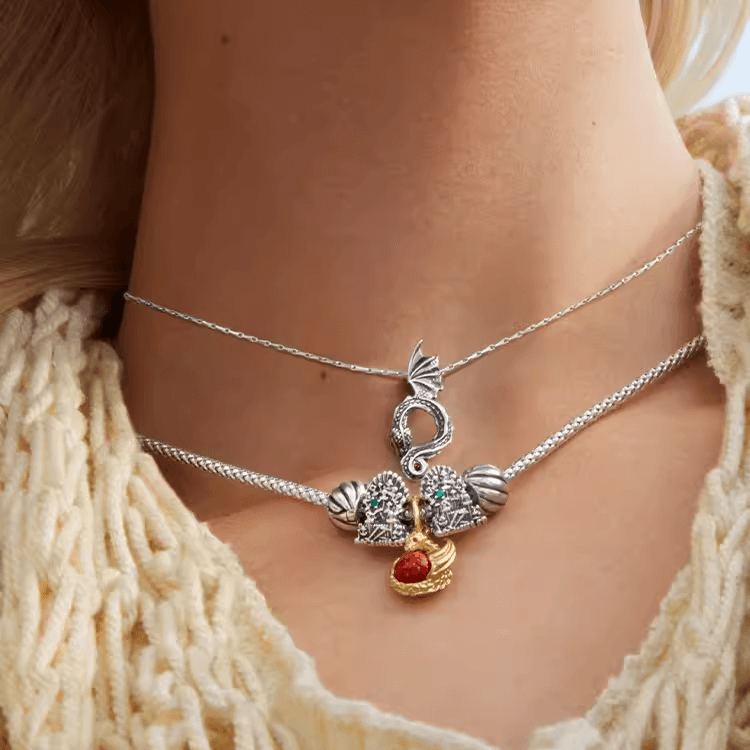 Pandora Game of Thrones Dragon Pendant Necklace