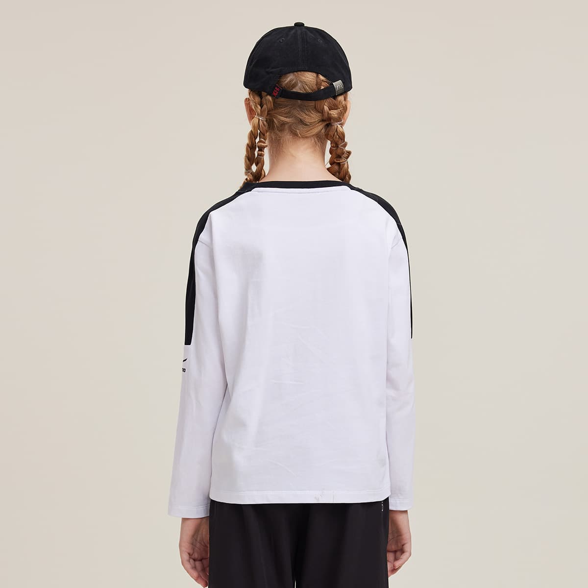 Mizuno Striped Crew Neck Long Sleeve Tee Kids