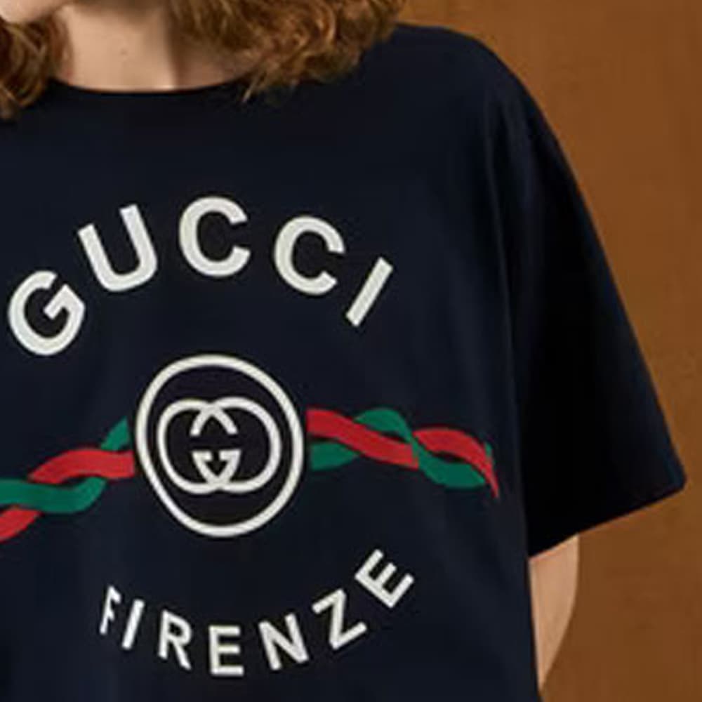 Gucci Firenze 1921 SS22 T-Shirt Navy