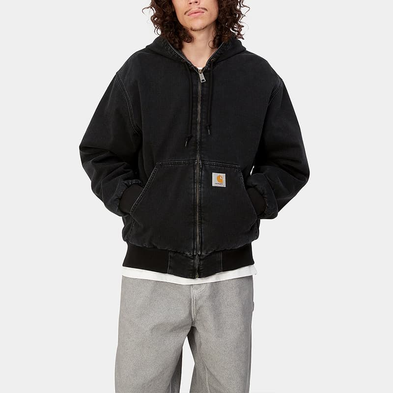 Carhartt WIP Active Jacket Stonewashed Black