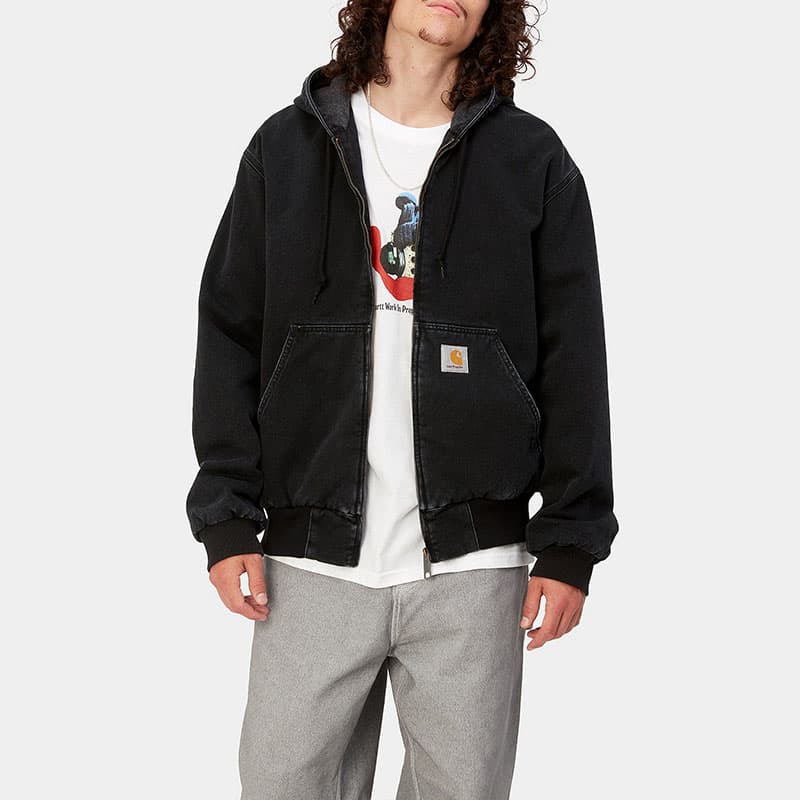 Carhartt WIP Active Jacket Stonewashed Black