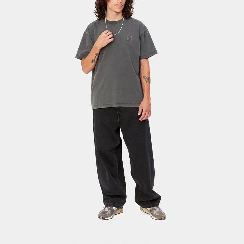 Carhartt WIP Garment-Dyed Tee Charcoal