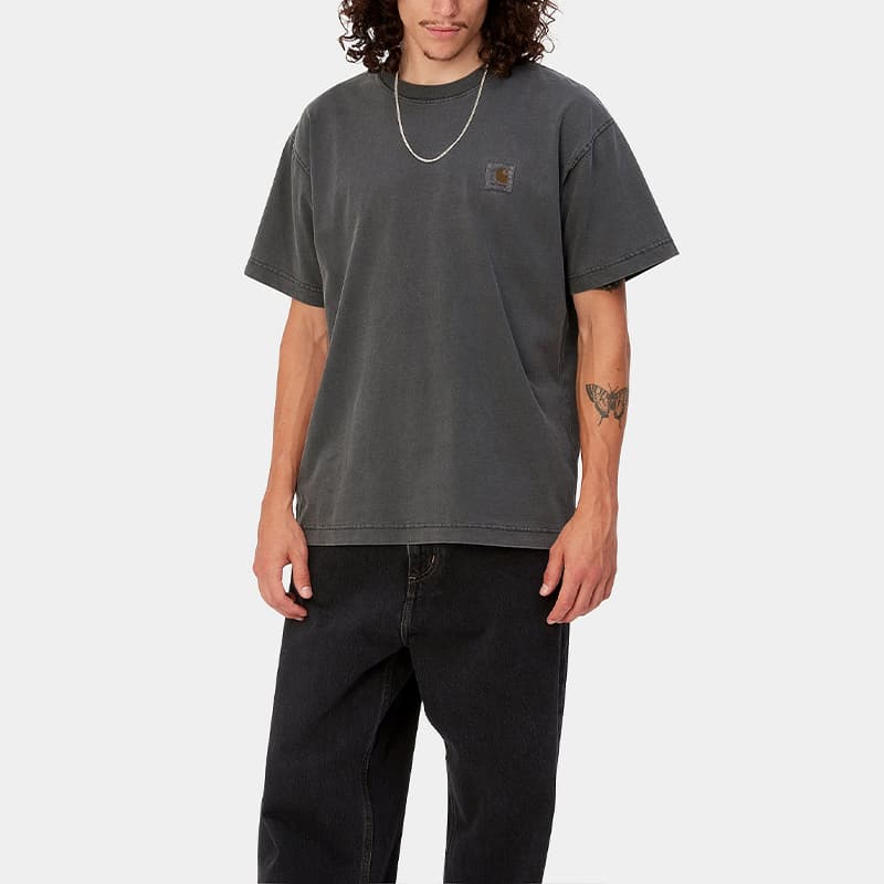 Carhartt WIP Garment-Dyed Tee Charcoal