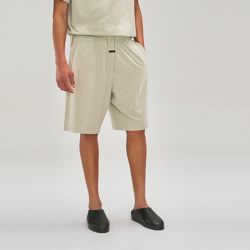 Fear of God Essentials SS25 25 PRING DROP1 BASKETBALL JERSEY SHORT HEATHER STONE ESSENTIALS FEAR OF GOD