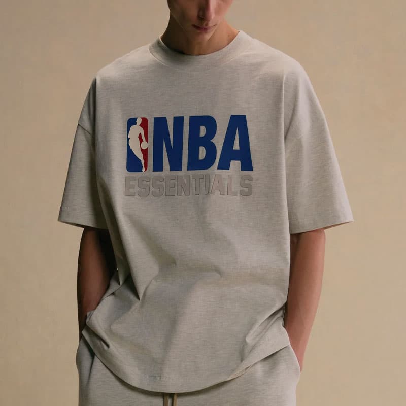 Fear of God Essentials x NBA FW24 Essentials NBA Tee T LIGHT HEATHER