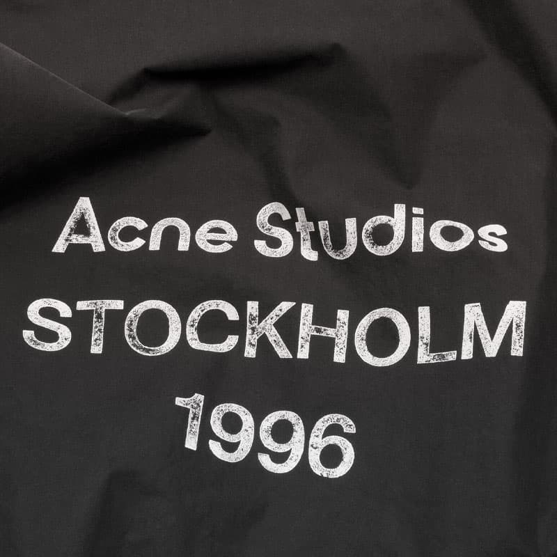 Acne Studios FW25 Logo Zip Back Letter Print Jacket